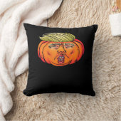 トリックまたは裏切りアンチハロウィーンパンプキントランプキン クッション (ブランケット)