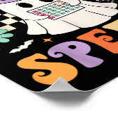 トリックまたは音声ハロウィーンSlpレトロ音声セラピー ポスター (角)