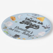 トリックまたは3ハロウィーン男の子の誕生日紙プレート ペーパープレート (アングル)