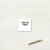 トリックまたは。トリートハロウィーン不気味なブラックシンプルミニ ポストイット (デスク上)
