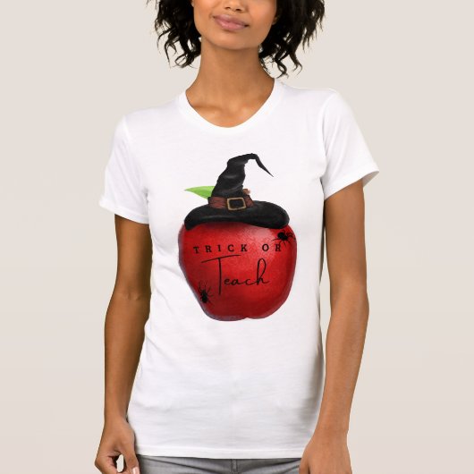トリックまたはApple教え先生Tシャツ Tシャツ (正面)