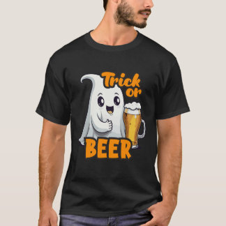 トリックまたはBEERハロウィーン Tシャツ