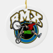 トリックを渡されるBMX 1 セラミックオーナメント (裏面)