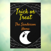 トリックアンドトリートミニマル幽霊ハロウィンファミリー ウィンドウサイン (シート3)