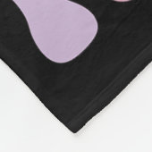 トリックア教えップ先生ハロウィンレトロフローラ フリースブランケット (角)