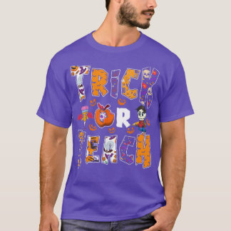 トリックア教えルハロウィーン先生怖いカボチャSk Tシャツ