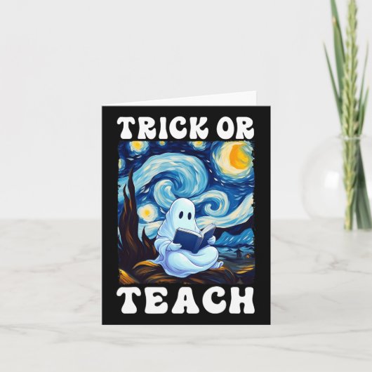 トリックア教え幽霊先生ハロウィンヴァンゴッホセント カード (正面)