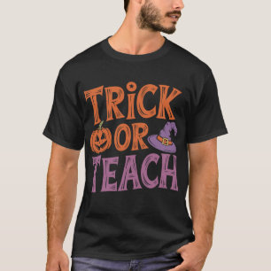 トリックオアティーチ グルーヴィー教師 ハロウィン レトロ Tシャツ