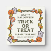 トリックオアトリートスタンディングサインを一つ取って フォトプラーク (正面)