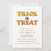 トリックオアトリートスパイダーハローウィンパーティ 招待状 (正面)