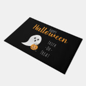 トリックオアトリートハッピーハローウィン幽霊 不気味 ドアマット (アングル)
