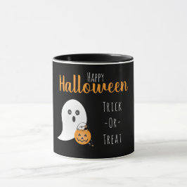 トリックオアトリートハッピーハローウィン幽霊 不気味 マグカップ