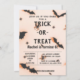 トリックオアトリートハロウィーンこうもり招待状 招待状