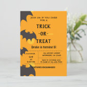 トリックオアトリートハロウィーンこうもり招待状 招待状 (スタンド正面)