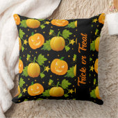 トリックオアトリートハロウィーンのカボチャのちょうちんハロウィーンカボチャ クッション (ブランケット)