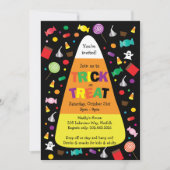 トリックオアトリートハロウィーンキャンディ招待状 招待状 (正面)