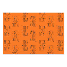 トリックオアトリートハロウィーンブラックとオレンジパターン