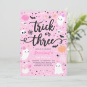 トリックオアトリートハロウィーン幽霊3rd誕生日パーティー 招待状 (スタンド正面)