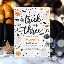 トリックオアトリートハロウィーン幽霊3rd誕生日パーティー