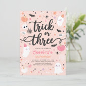 トリックオアトリートハロウィーン幽霊3rd誕生日パーティー 招待状 (スタンド正面)