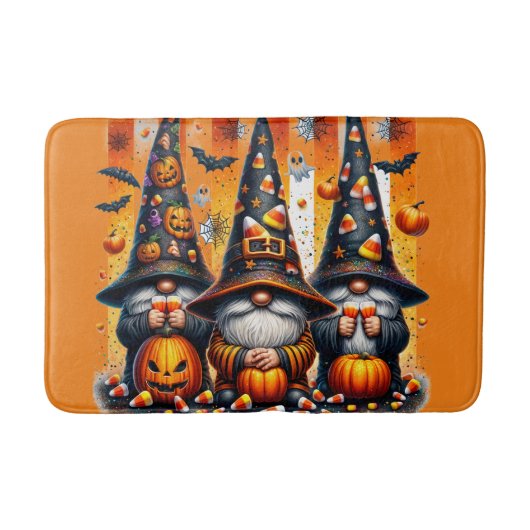 トリックオアトリートハロウィーン格言バスマット バスマット (正面)