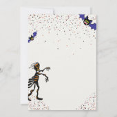 トリックオアトリートハロウィーン誕生日招待状 招待状 (裏面)