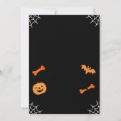 トリックオアトリートハロウィーン誕生日招待状 招待状 (裏面)