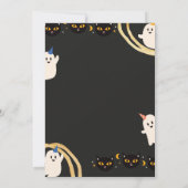 トリックオアトリートハロウィーン誕生日招待状 招待状 (裏面)