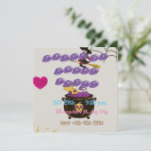 トリックオアトリートハローウィンパーティ子供へ招待状 シーズンカード (スタンド正面)