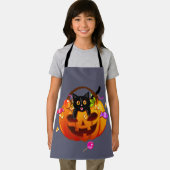 トリックオアトリートハローウィンパーティ猫 エプロン (インサイチュ)