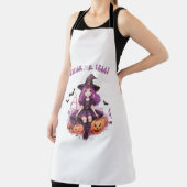 トリックオアトリートパープルウィッチカボチャ&こうもりエプロン エプロン (インサイチュ)
