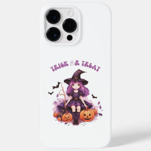 トリックオアトリートパープルウィッチカボチャ&こうもり Case-Mate iPhone 14 PRO MAXケース