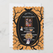 トリックオアトリートフォトパーティの招待状 (正面)