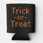 トリックオアトリートブラックとオレンジハロウィーンテーマ 缶クーラー (裏面)