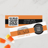 トリックオアトリートモダンハッピーハローウィンありがとう スキニー名刺