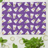 トリックオアトリートラブラドールレトリバー幽霊犬 キッチンタオル (折り畳み)