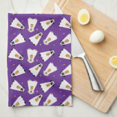 トリックオアトリートラブラドールレトリバー幽霊犬 キッチンタオル (四つ折り)