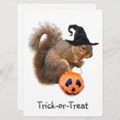 トリックオアトリートリスハローウィンパーティ招待状 招待状 (正面/裏面)