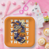 トリックオアトリートワーウルフプレート ペーパープレート (パーティー)