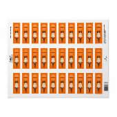 トリックオアトリート幽霊かわいいハロウィーン差出人住所 ラベル (フルシート)