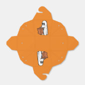 トリックオアトリート幽霊グッドボックス付きホワイトバッグ フェイバーボックス (折り畳みなし)