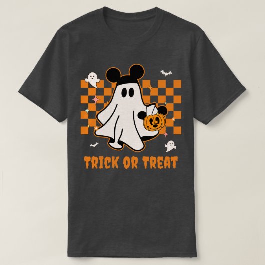 トリックオアトリート幽霊 Tシャツ (デザイン正面)