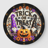 トリックオアトリート格言 ラージ壁時計 (正面)
