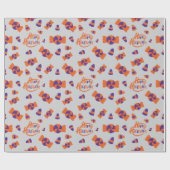 トリックオアトリート甘いグレーハロウィーンラッピング紙 ラッピングペーパー (フラット)