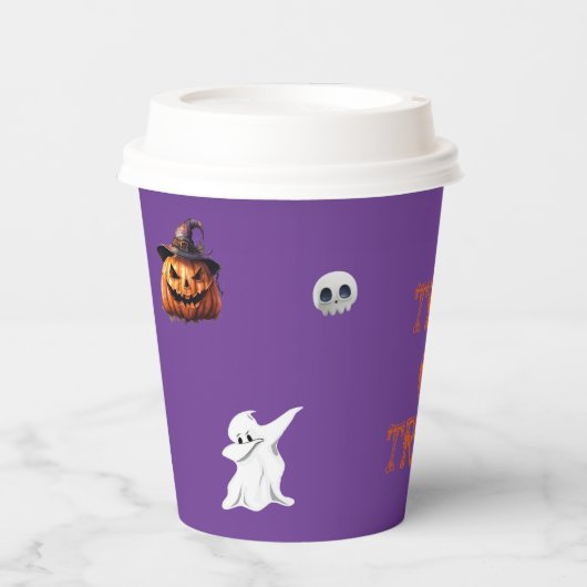 トリックオアトリート紙カップ 紙コップ (正面)