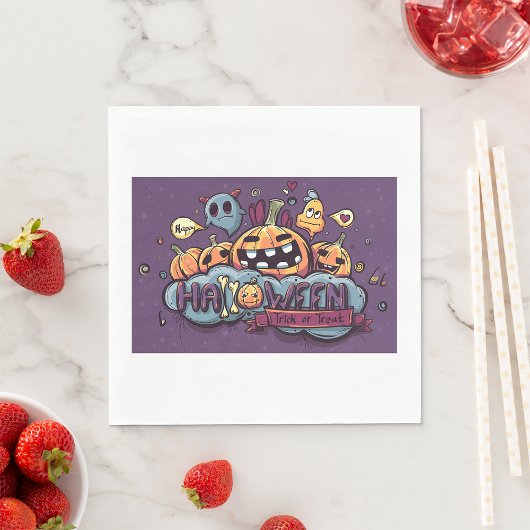 トリックオアトリート紙ナプキン スタンダードランチョンナプキン