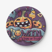 トリックオアトリート紙プレート ペーパープレート (正面)