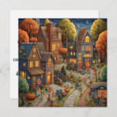 トリックオアトリート通り:キャンディーコーンレーン 招待状 (正面/裏面)