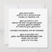 トリックオアトリート通り:キャンディーコーンレーン 招待状 (裏面)