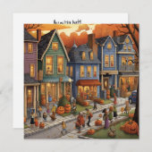 トリックオアトリート通り: Pumpkin Patch Avenue 招待状 (正面/裏面)